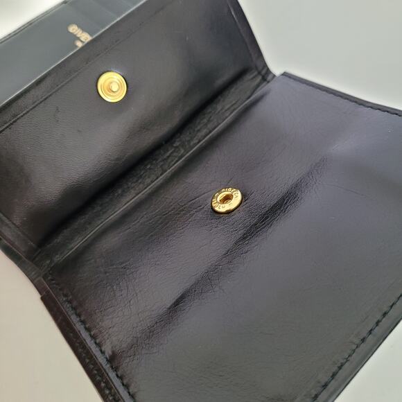 Givenchy Men's Card Bill Coin Holder Wallet Bifold Leather Medium Black Retro - Picture 6 of 13